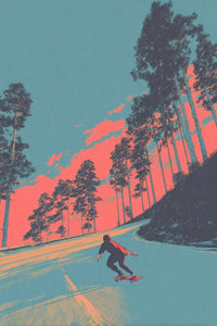 Skateboarding Wall Art