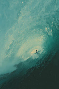 Water Surfing Wall Art