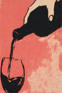 Rose Wine Wall Art