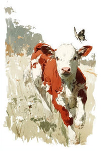 Hereford Cow Wall Art