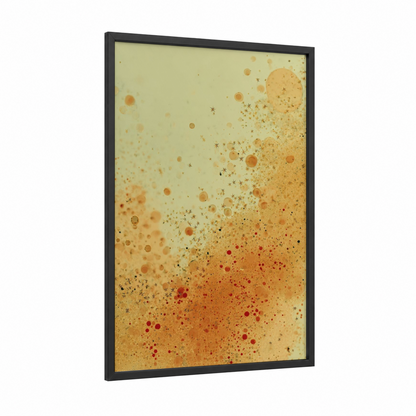 Golden Beer Sparkle framed art print — black wood frame — gold and champagne gold palette