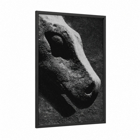 Hagia Sophia Detail framed hagia sofia print — black wood frame — black and white and gray palette