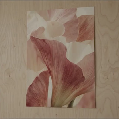 Lotus Flowers Triptych Wall Art Set